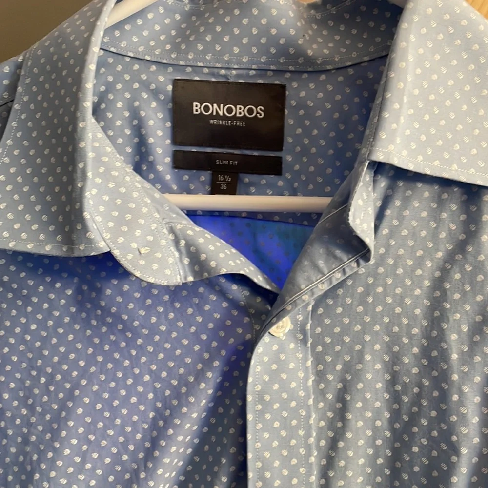 Bonobos Slim Fit Dress Shirt 16.5 36 - Picture 2 of 2